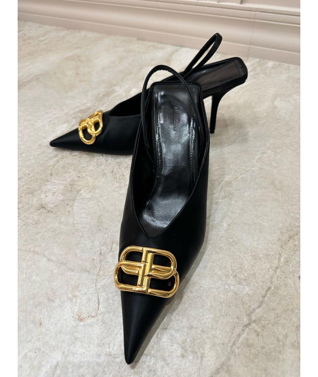 BALENCIAGA Черные текстильные туфли, фото 6