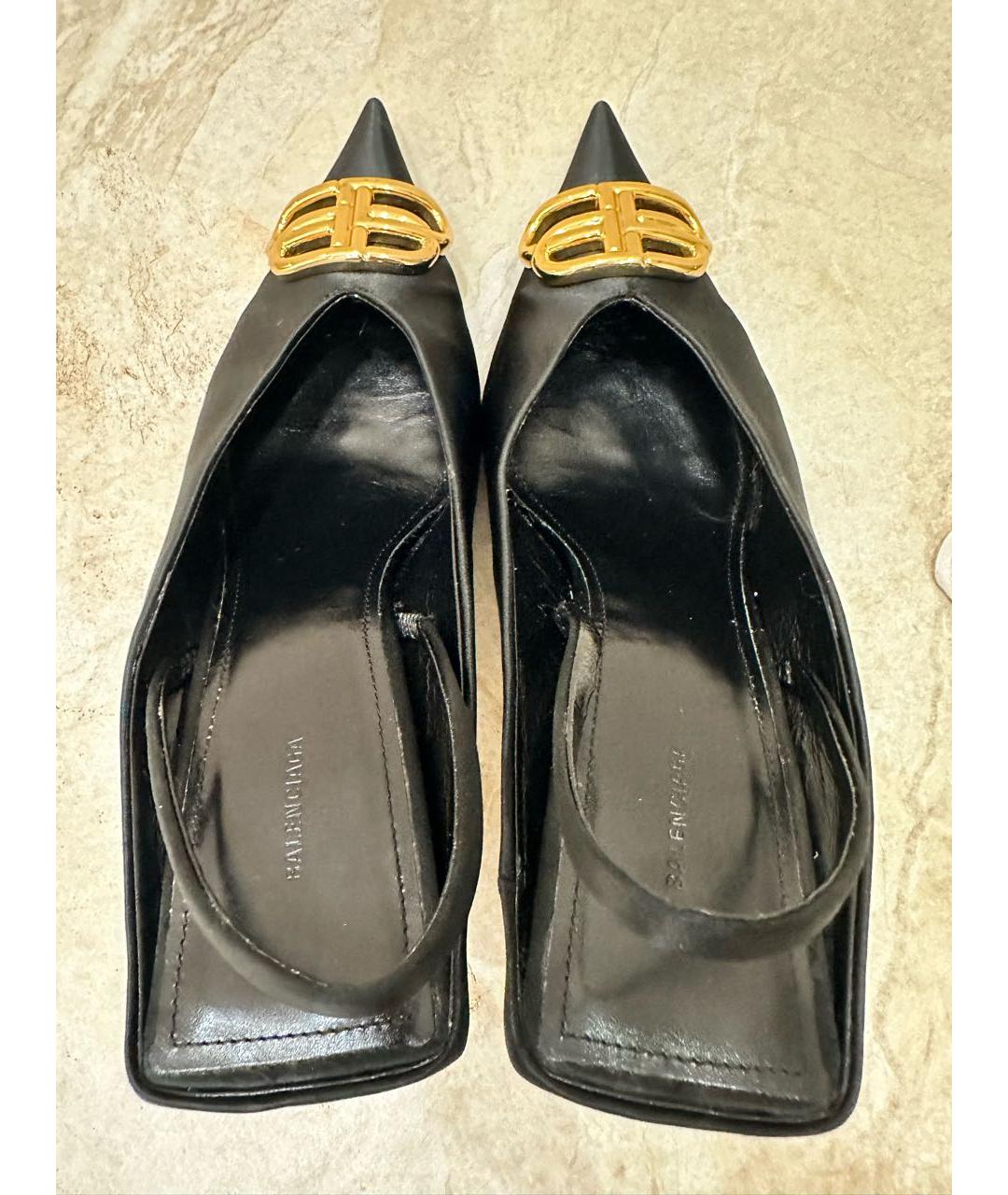 BALENCIAGA Черные текстильные туфли, фото 5