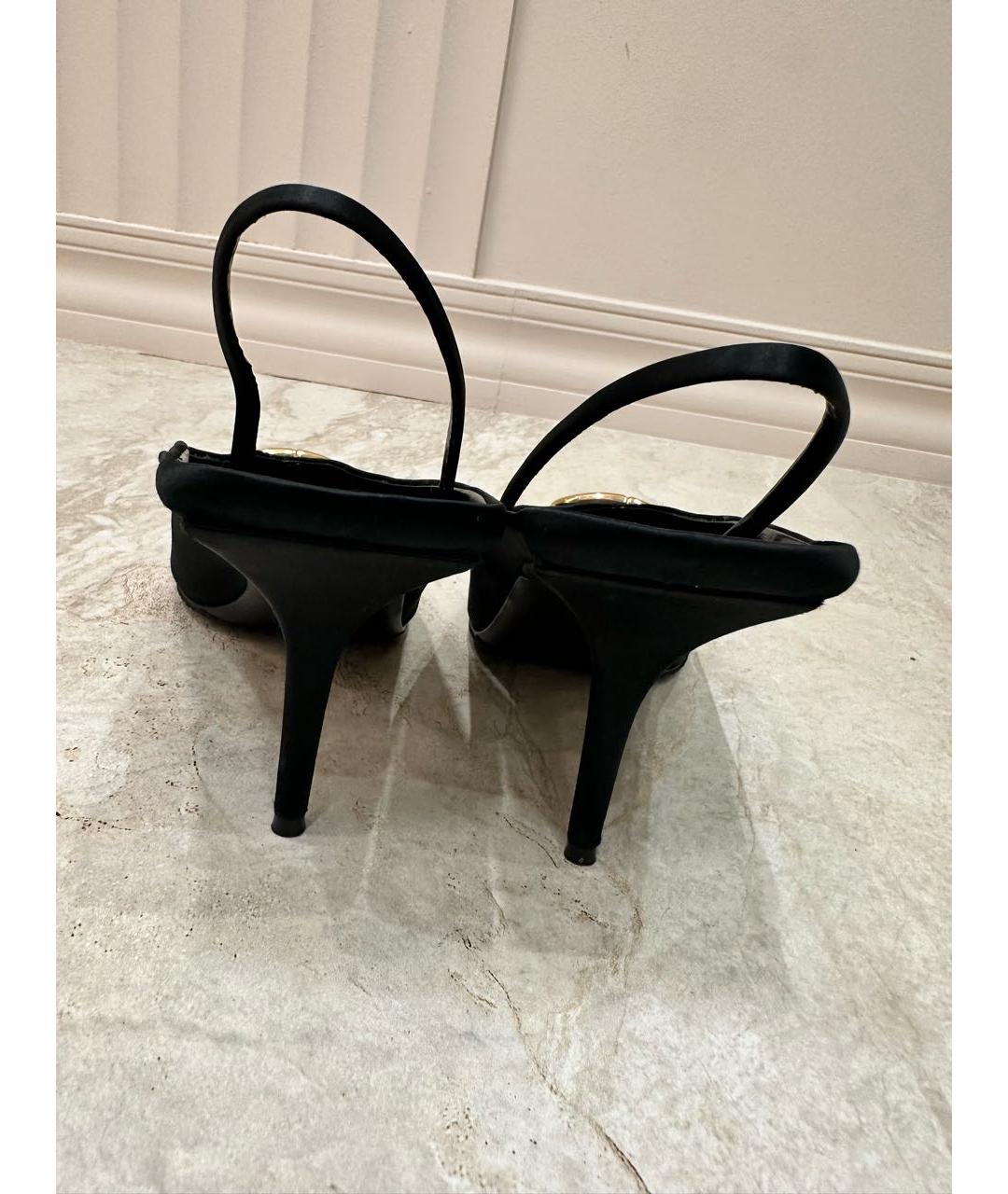 BALENCIAGA Черные текстильные туфли, фото 3