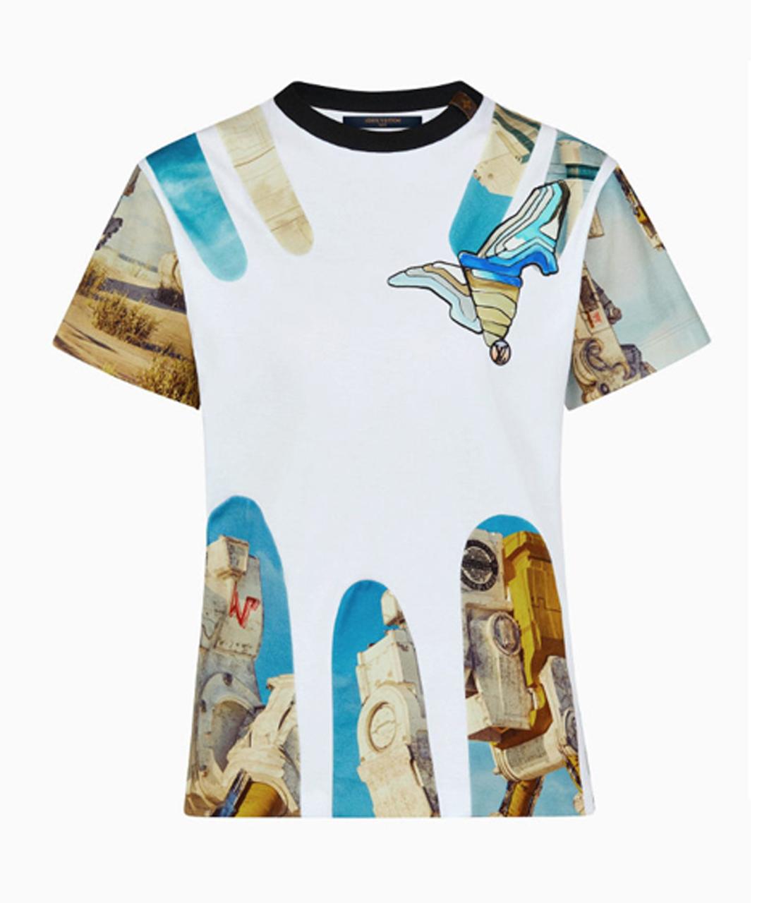 LOUIS VUITTON Белая футболка, фото 10