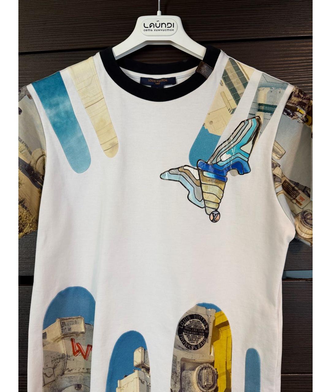 LOUIS VUITTON Белая футболка, фото 3