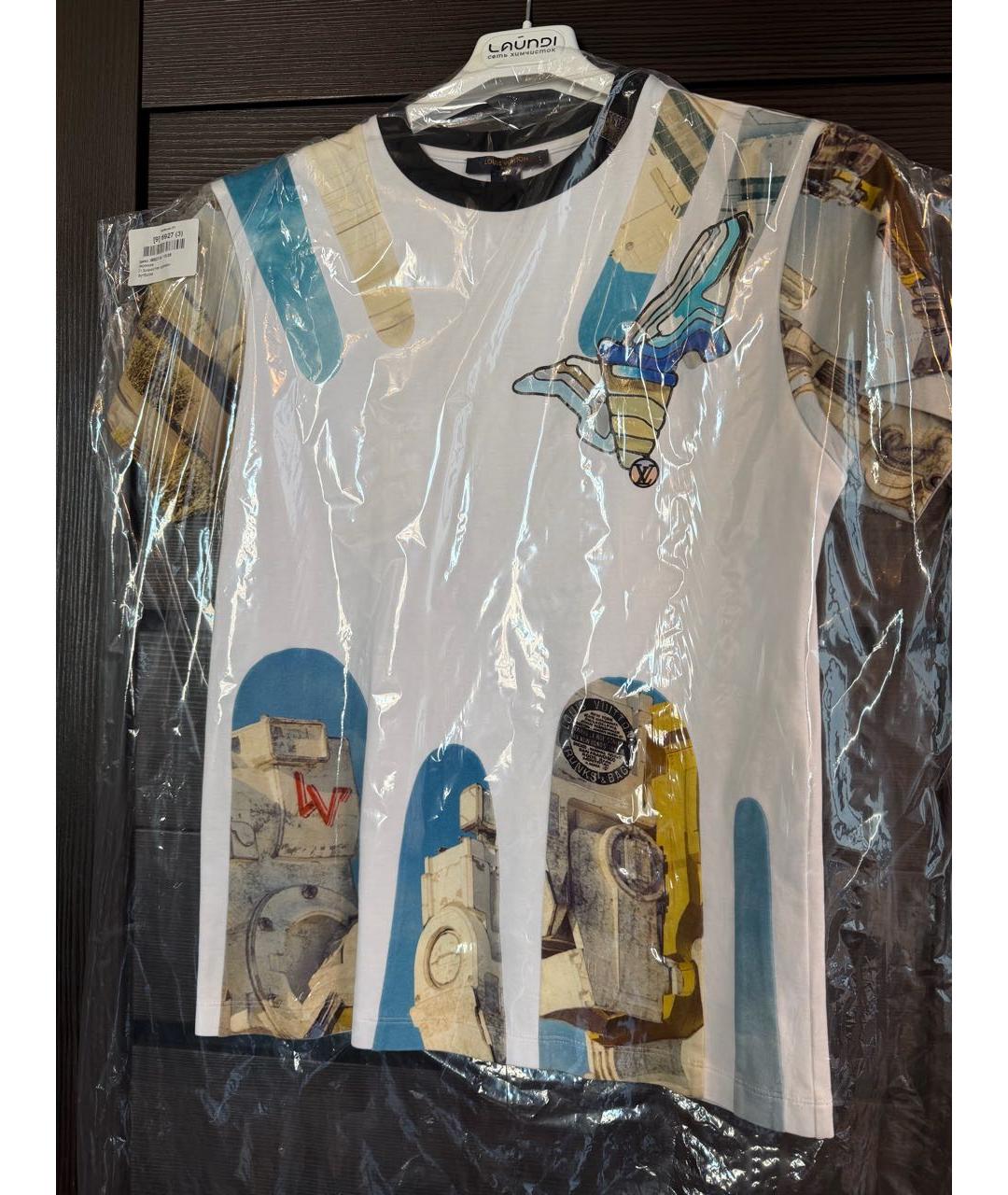 LOUIS VUITTON Белая футболка, фото 4