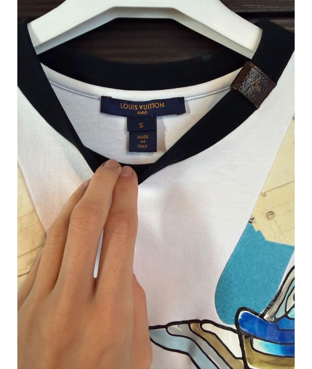 LOUIS VUITTON Белая футболка, фото 6