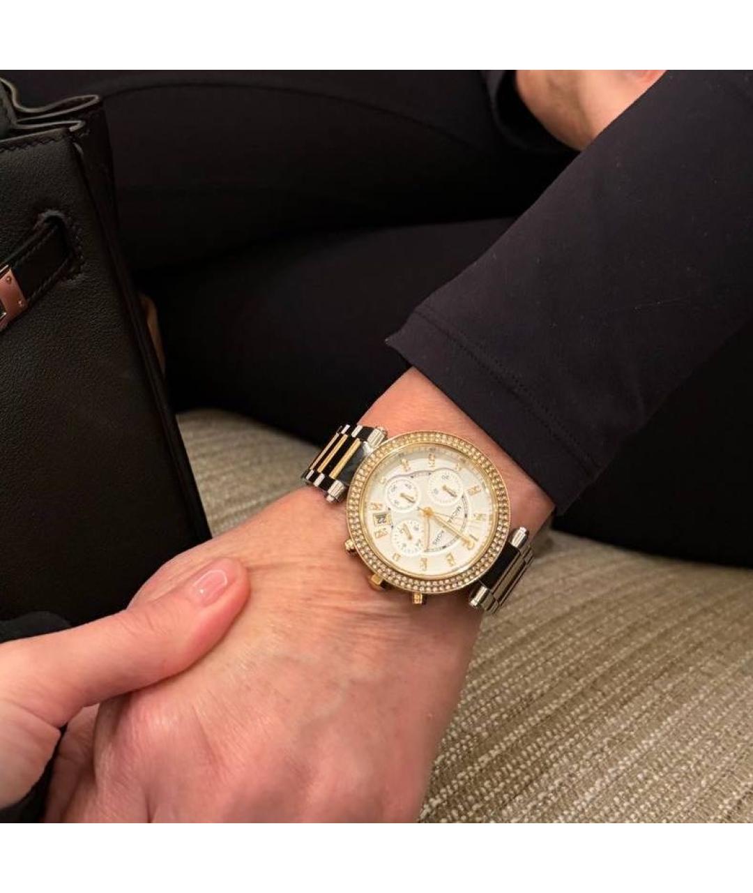 MICHAEL KORS Золотые стальные часы, фото 5