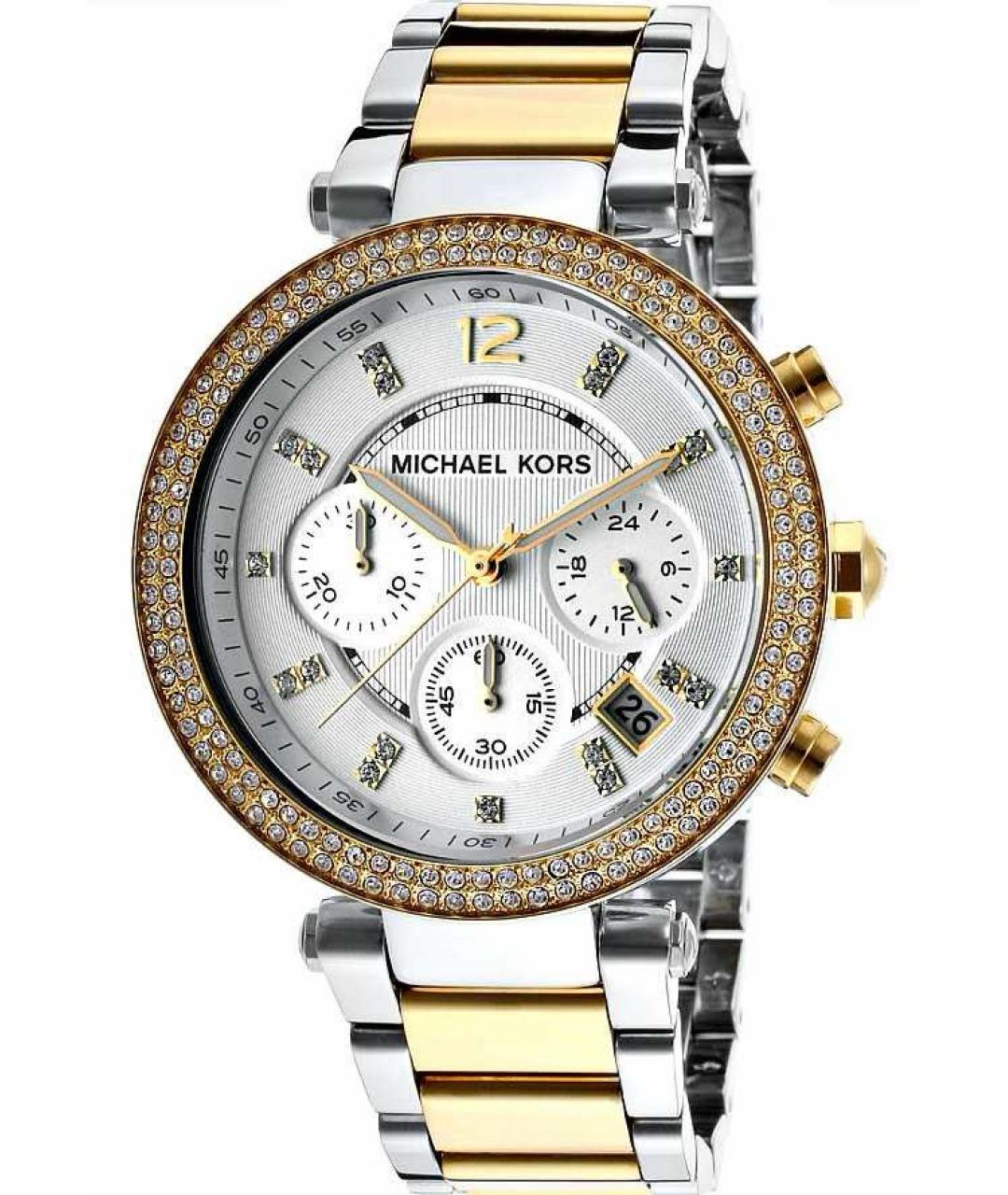 MICHAEL KORS Золотые стальные часы, фото 1