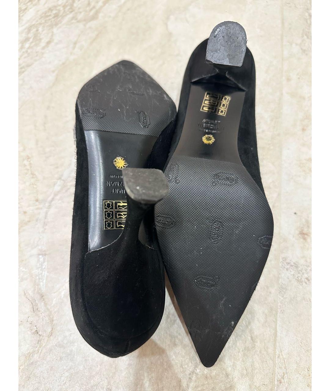 STUART WEITZMAN Черные замшевые туфли, фото 7