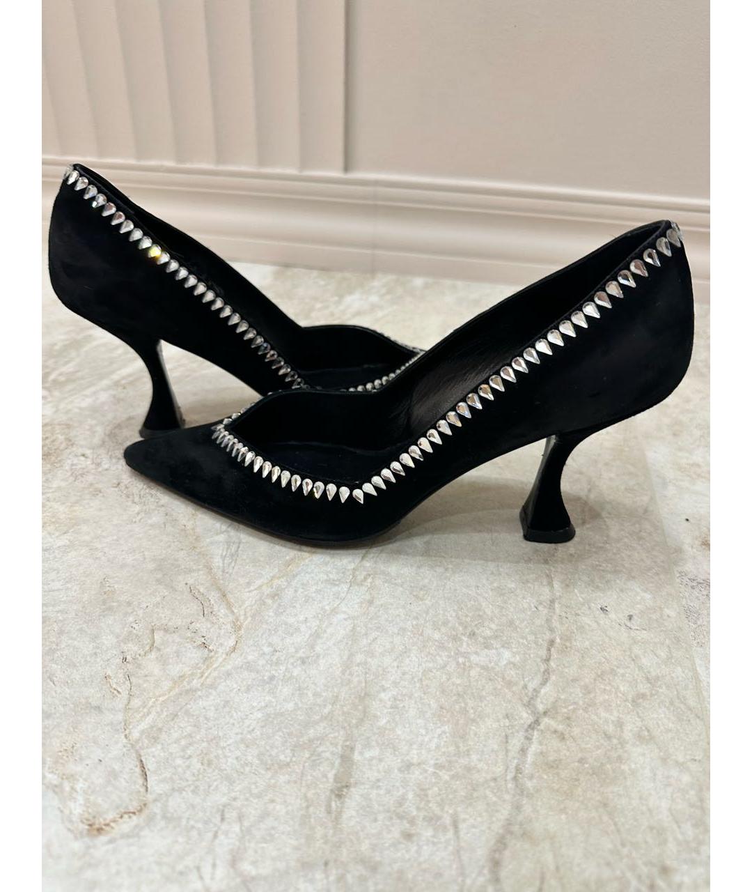 STUART WEITZMAN Черные замшевые туфли, фото 8