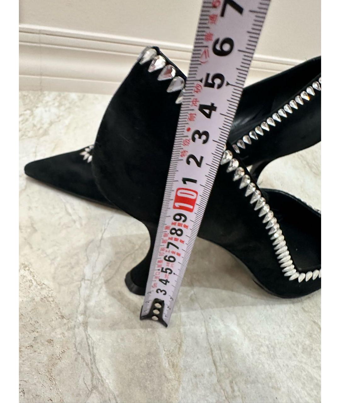 STUART WEITZMAN Черные замшевые туфли, фото 4