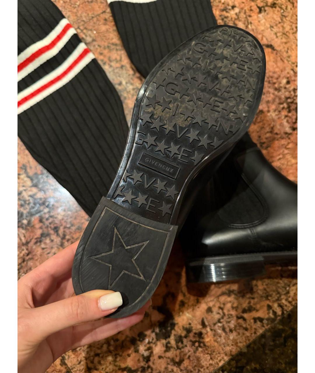 GIVENCHY Черные текстильные ботфорты, фото 3