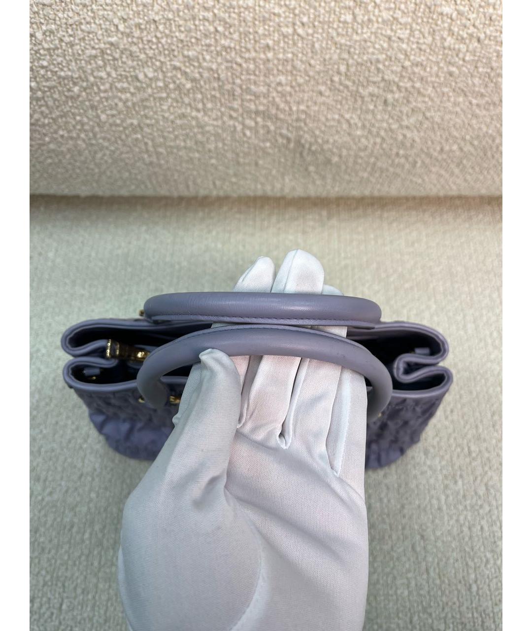 PRADA Бирюзовая тканевая сумка с короткими ручками, фото 8