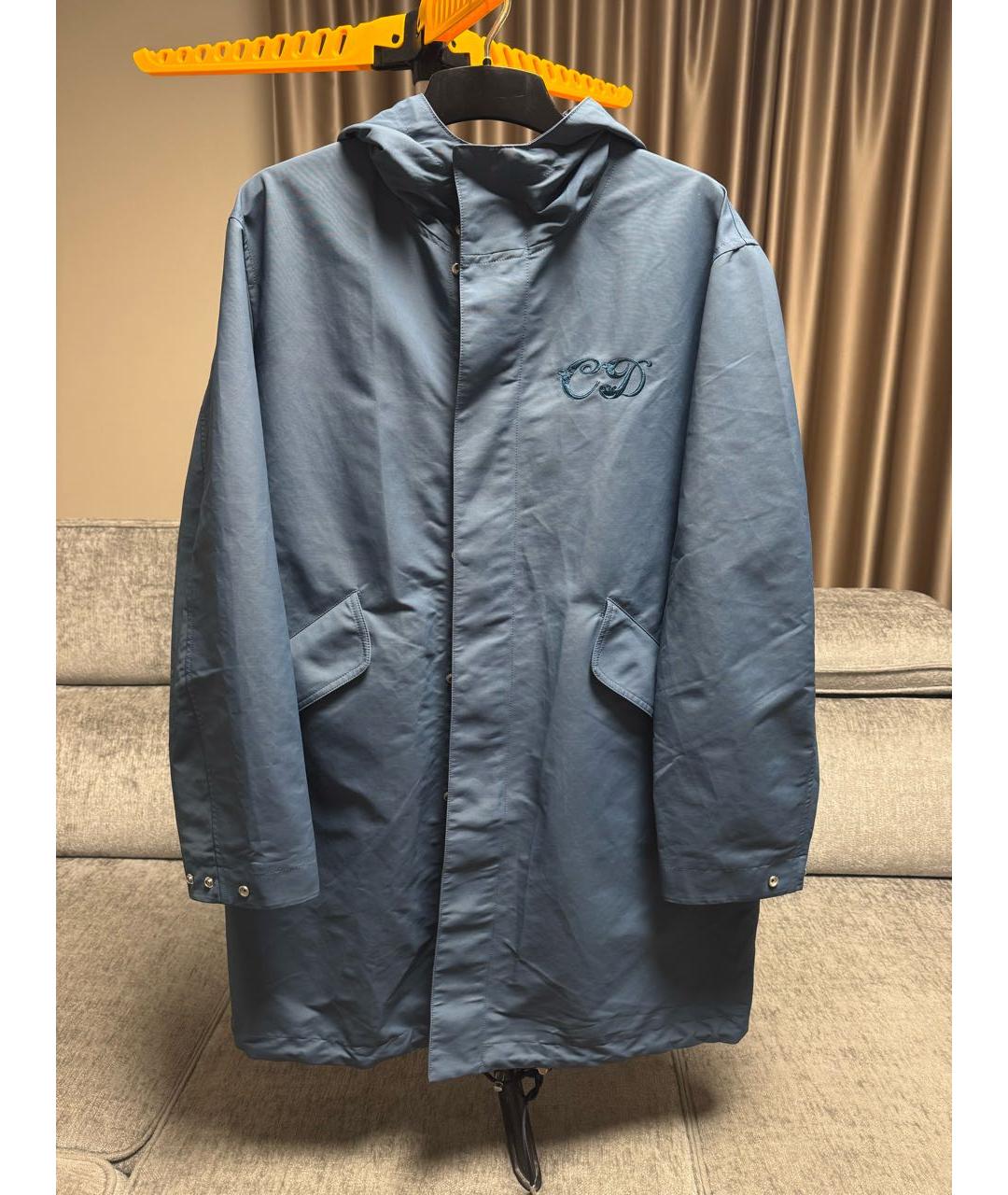 CHRISTIAN DIOR Синяя полиамидовая парка, фото 9