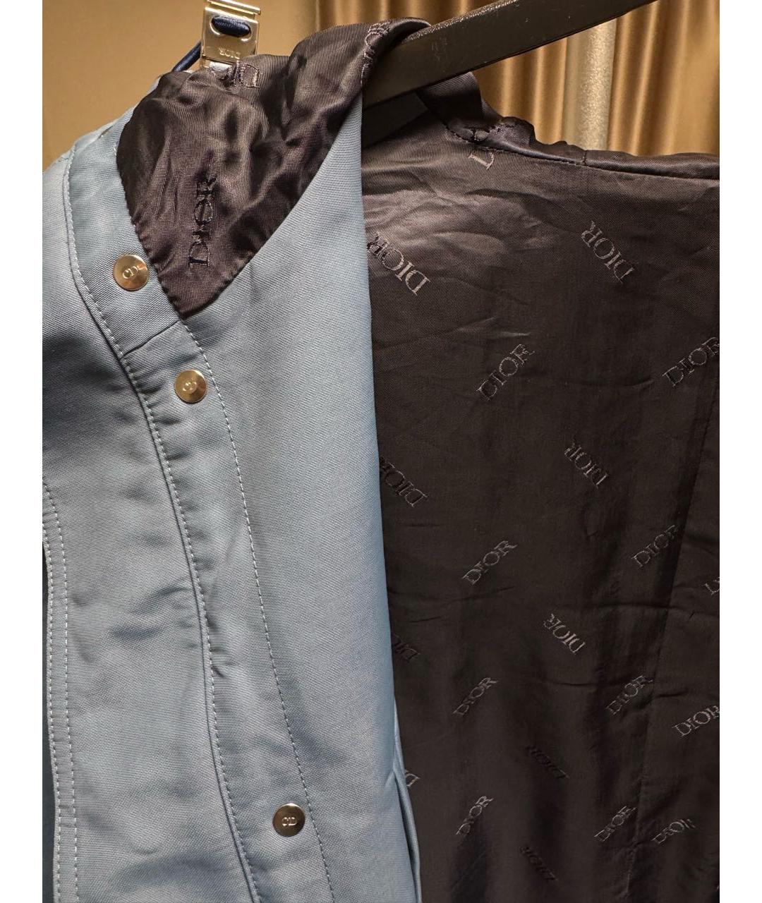 CHRISTIAN DIOR Синяя полиамидовая парка, фото 6