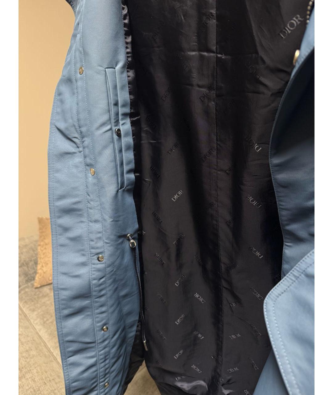 CHRISTIAN DIOR Синяя полиамидовая парка, фото 3