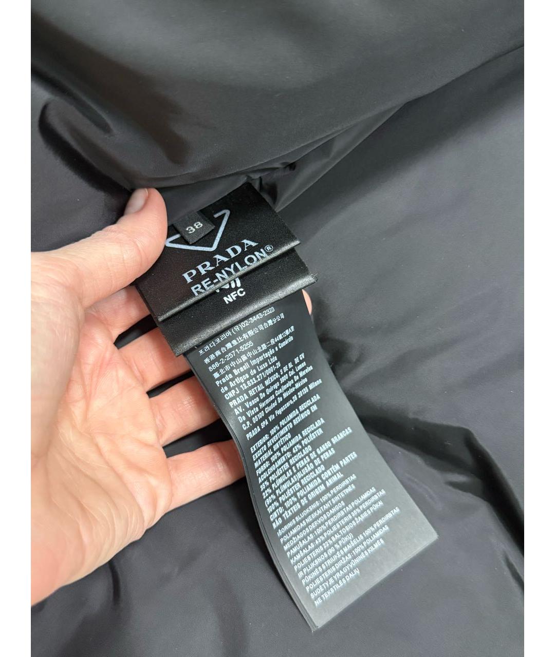 PRADA Черный пуховик, фото 5