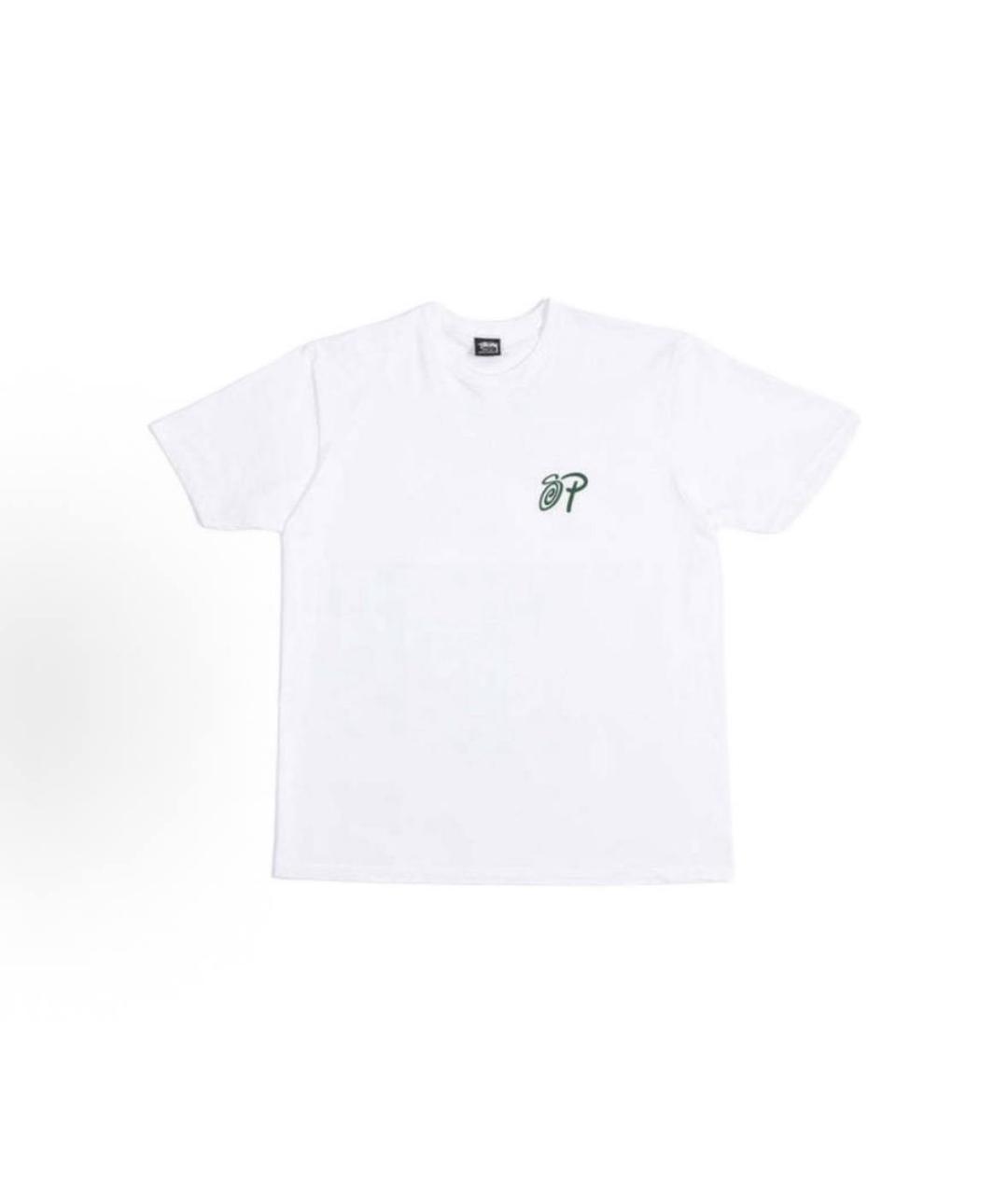 STUSSY Белая хлопковая футболка, фото 4