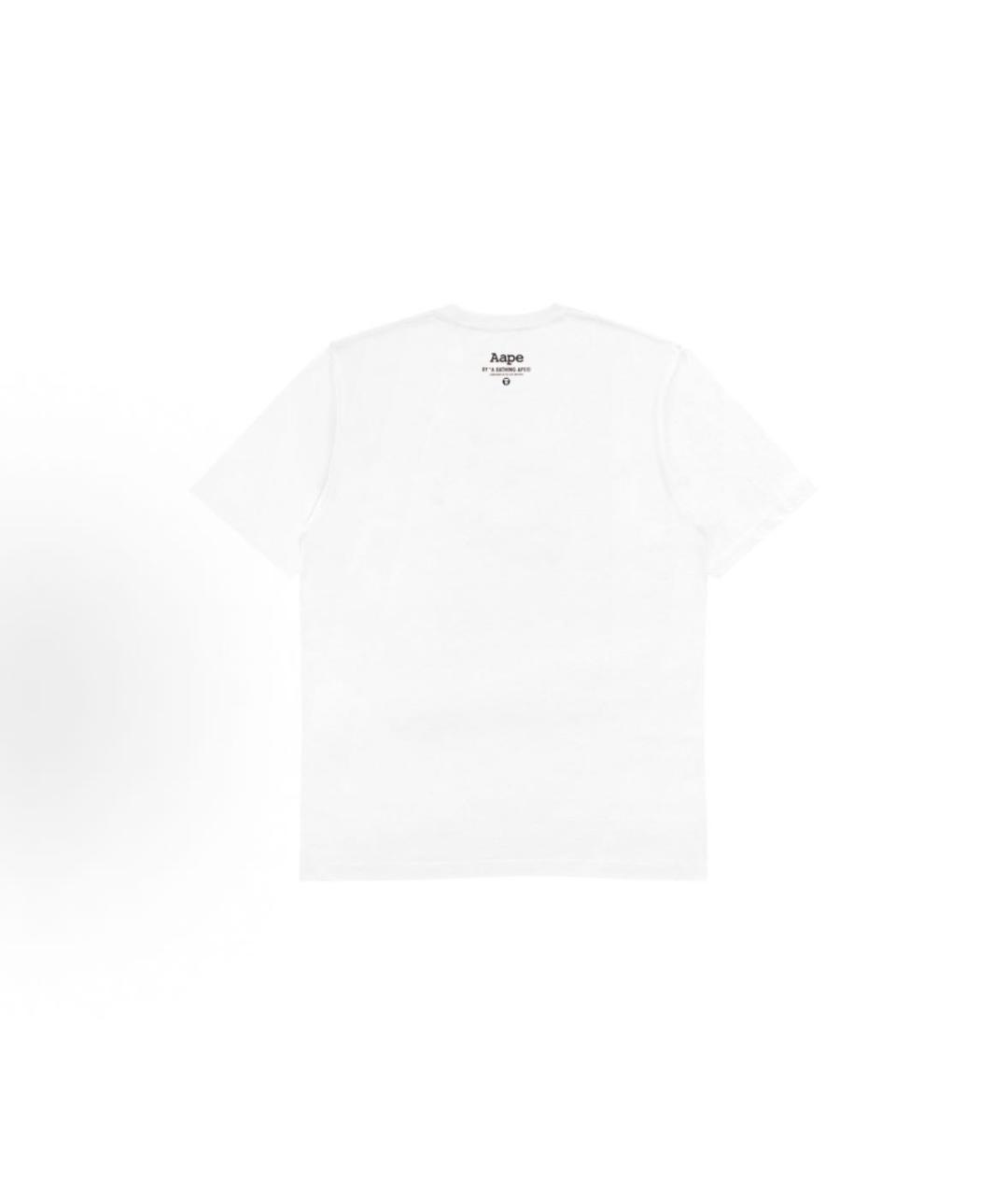 A BATHING APE Белая хлопковая футболка, фото 2