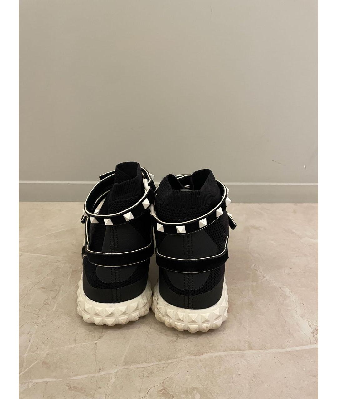 VALENTINO Черные текстильные кроссовки, фото 3
