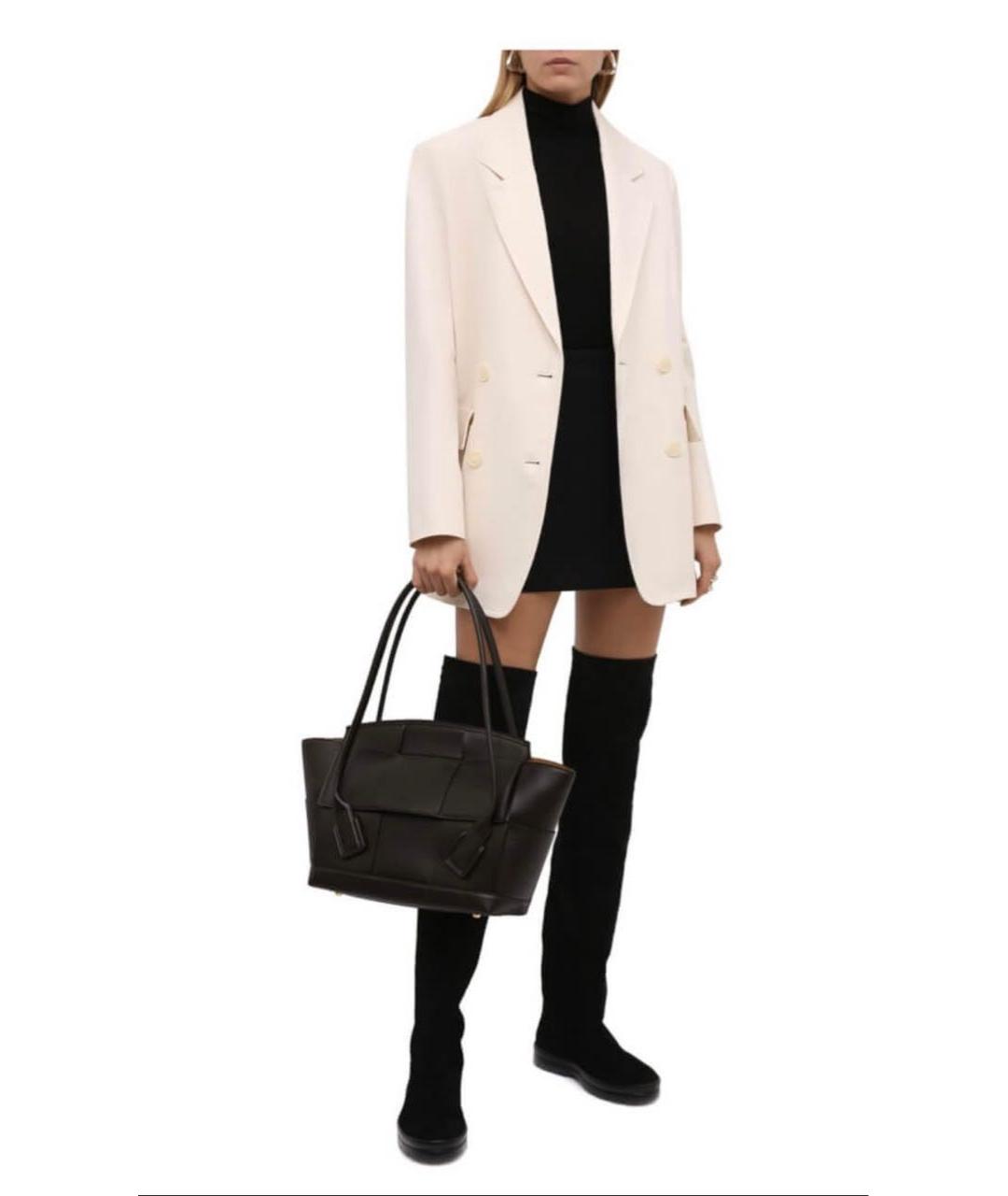 THE ROW Черные замшевые ботфорты, фото 4