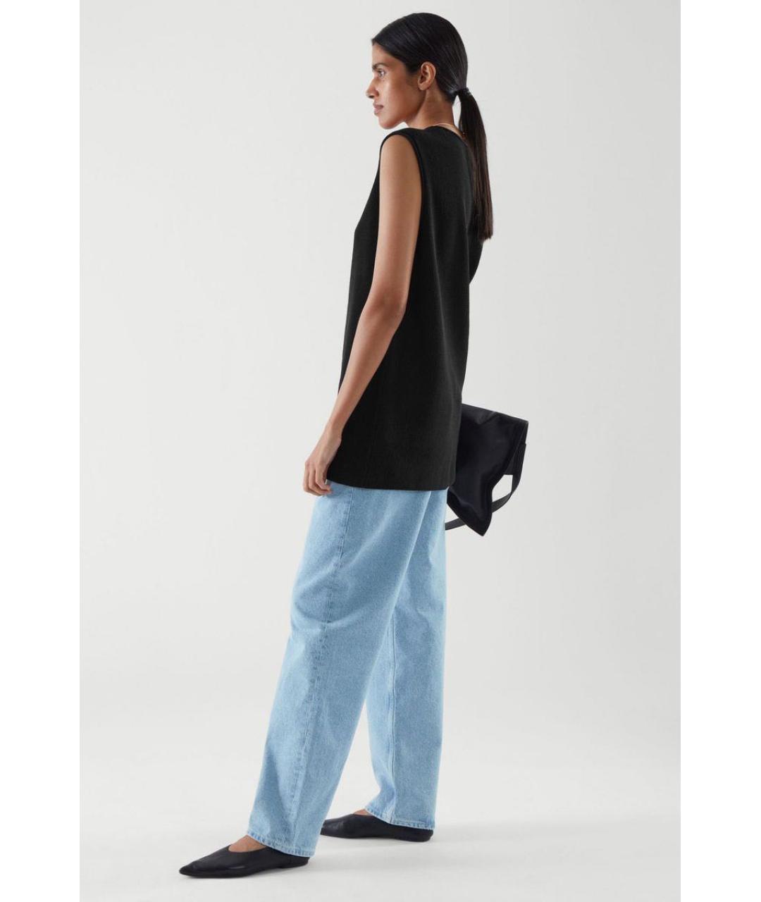 COS Черная хлопковая жилетка, фото 6