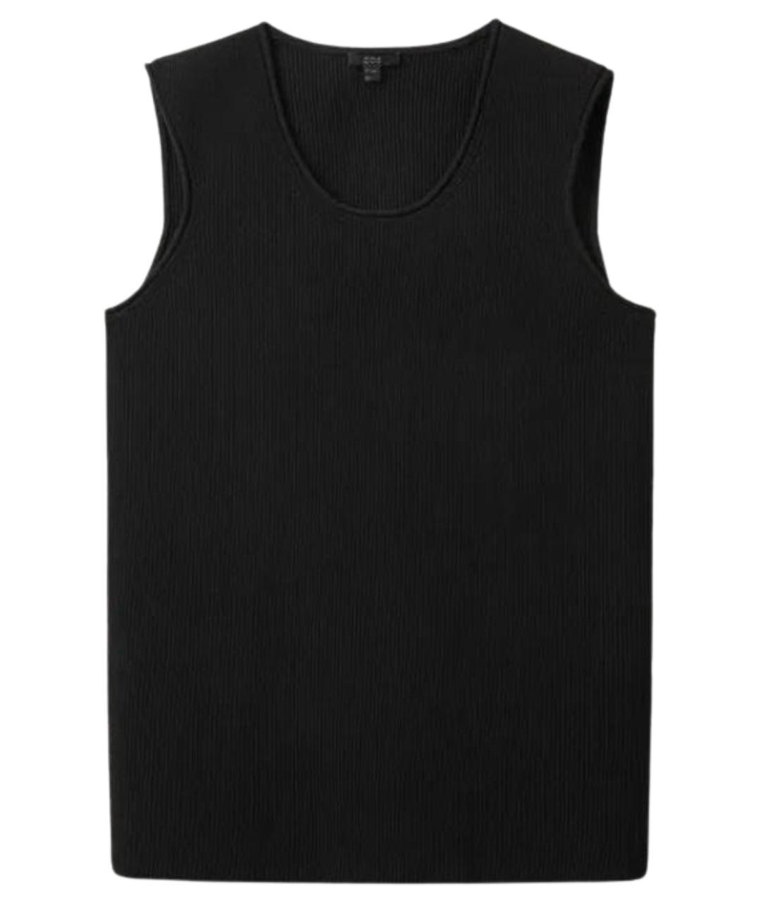 COS Черная хлопковая жилетка, фото 8