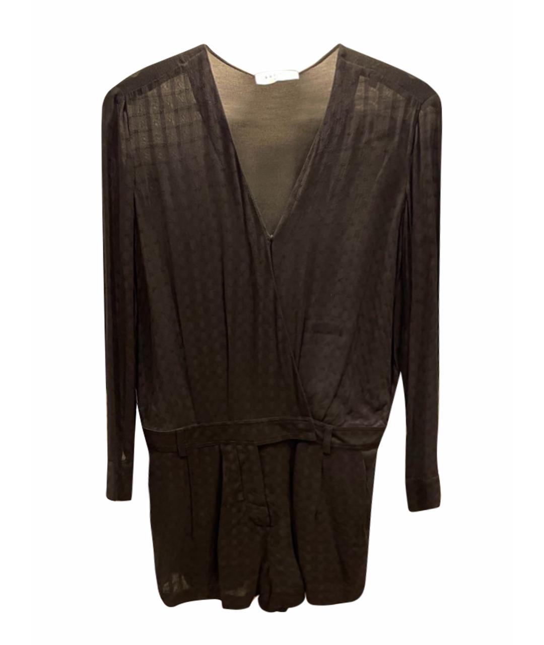 SANDRO Темно-синий хлопковый комбинезон, фото 1