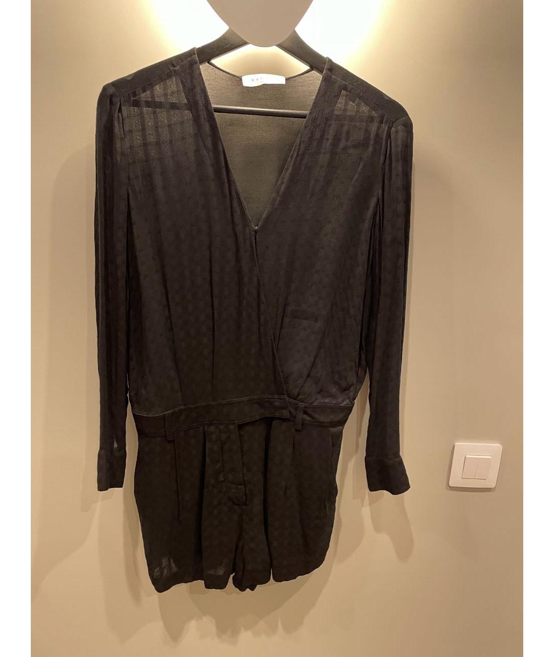 SANDRO Темно-синий хлопковый комбинезон, фото 4