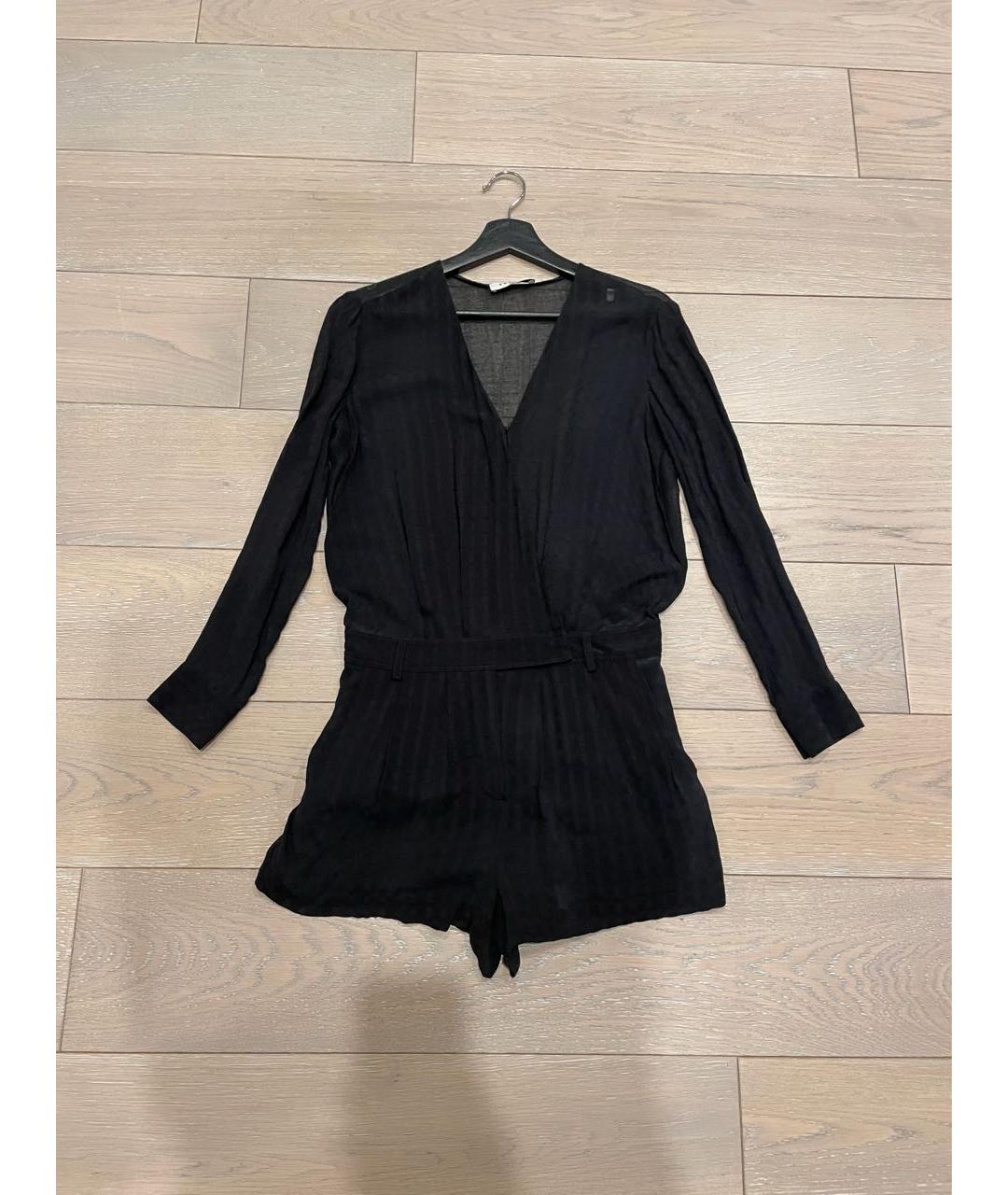 SANDRO Темно-синий хлопковый комбинезон, фото 3