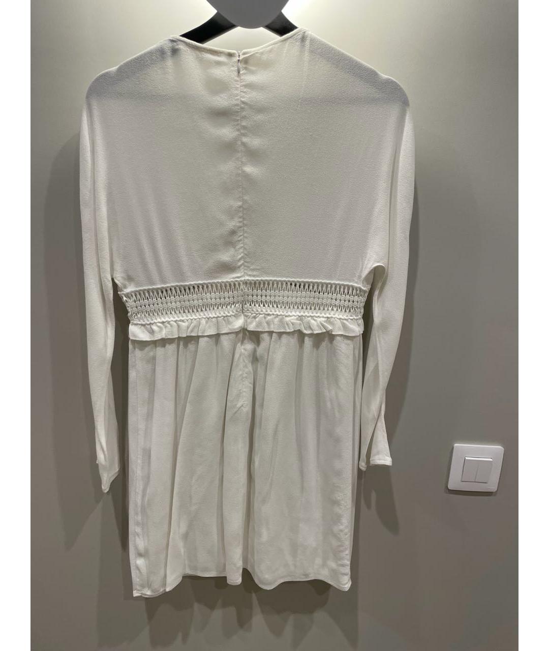 MAJE Белое хлопковое повседневное платье, фото 2