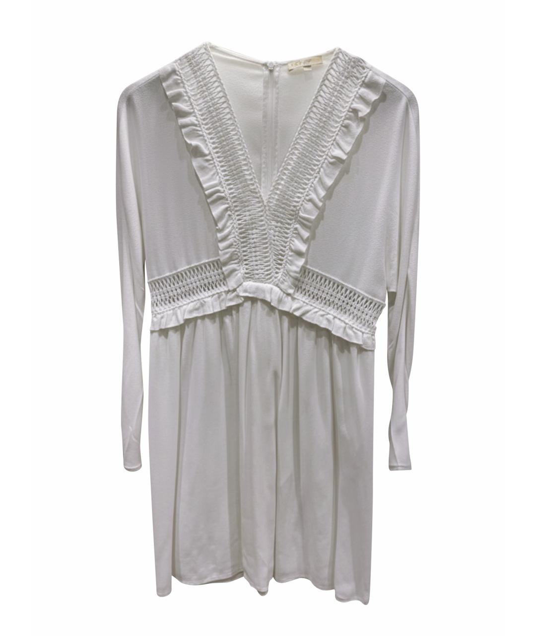 MAJE Белое хлопковое повседневное платье, фото 1