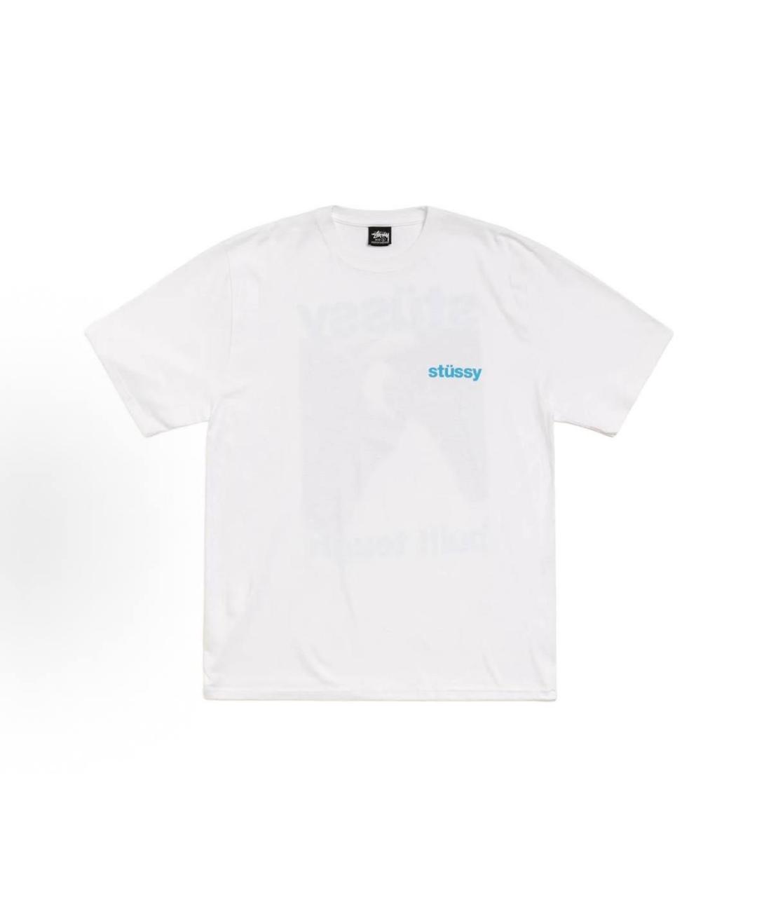 STUSSY Белая хлопковая футболка, фото 3