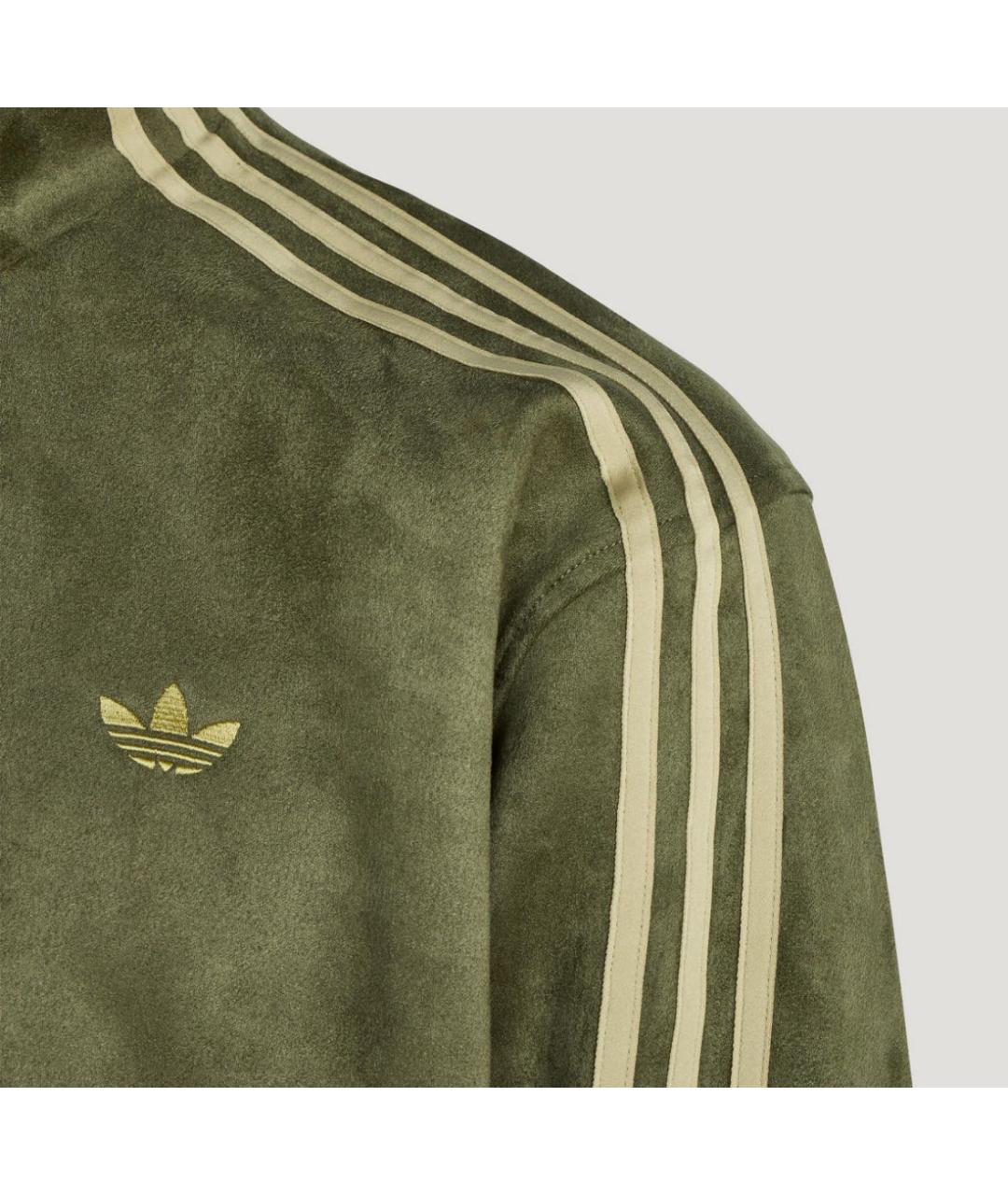 ADIDAS Хаки бархатная куртка, фото 3