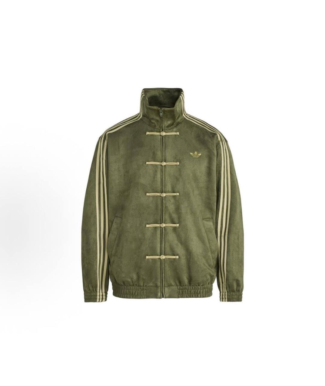 ADIDAS Хаки бархатная куртка, фото 5