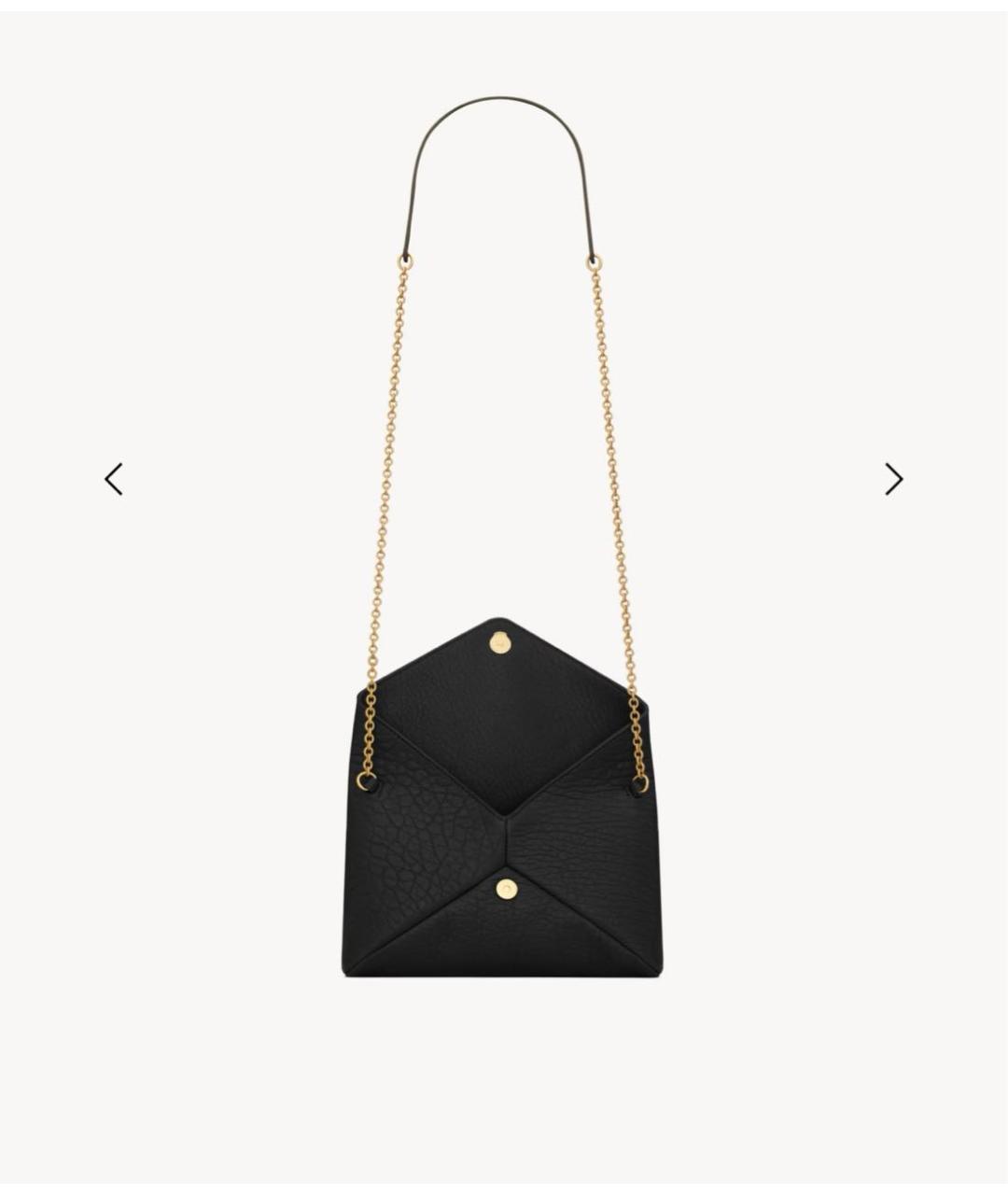 SAINT LAURENT Черная кожаная сумка через плечо, фото 4