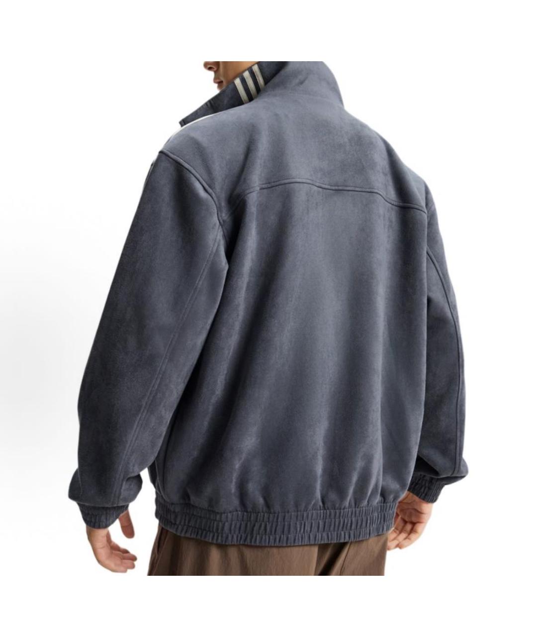 ADIDAS Темно-синяя бархатная куртка, фото 7