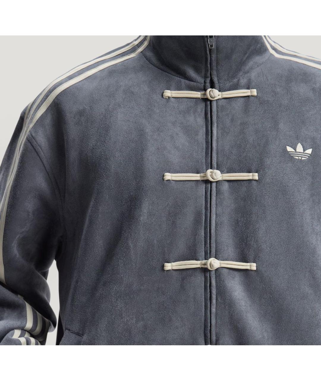 ADIDAS Темно-синяя бархатная куртка, фото 3