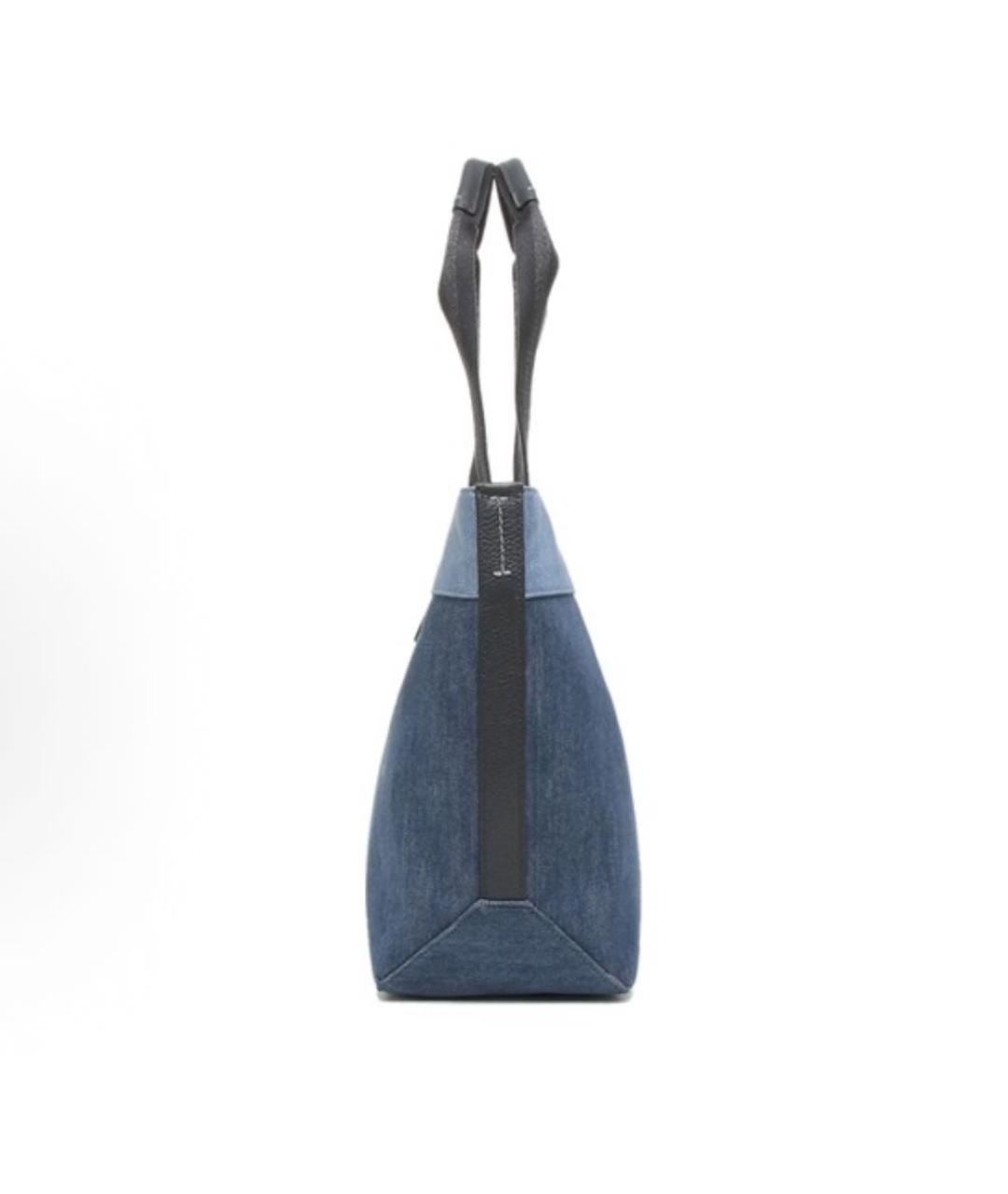 COACH Синяя деним сумка тоут, фото 2