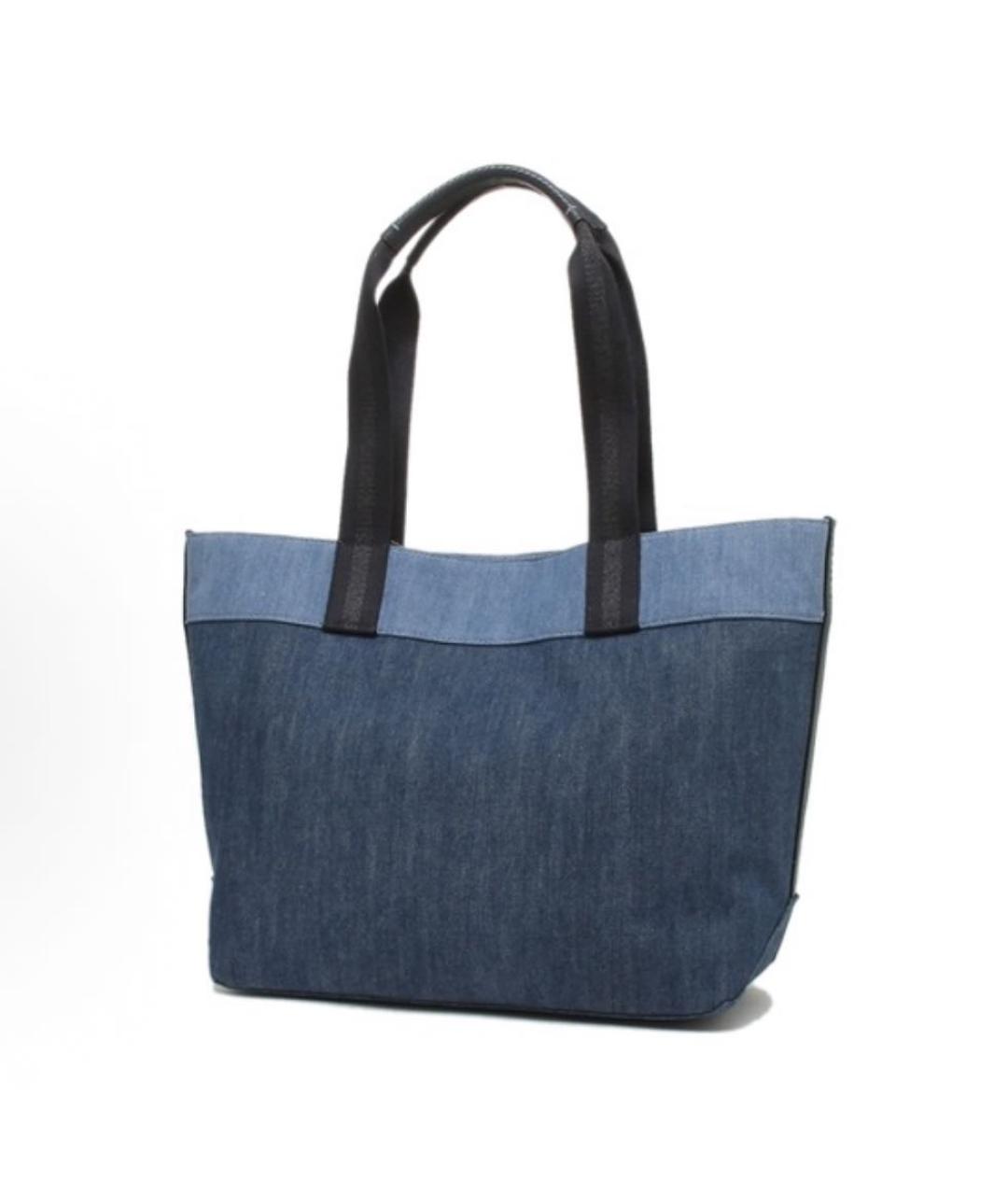 COACH Синяя деним сумка тоут, фото 3