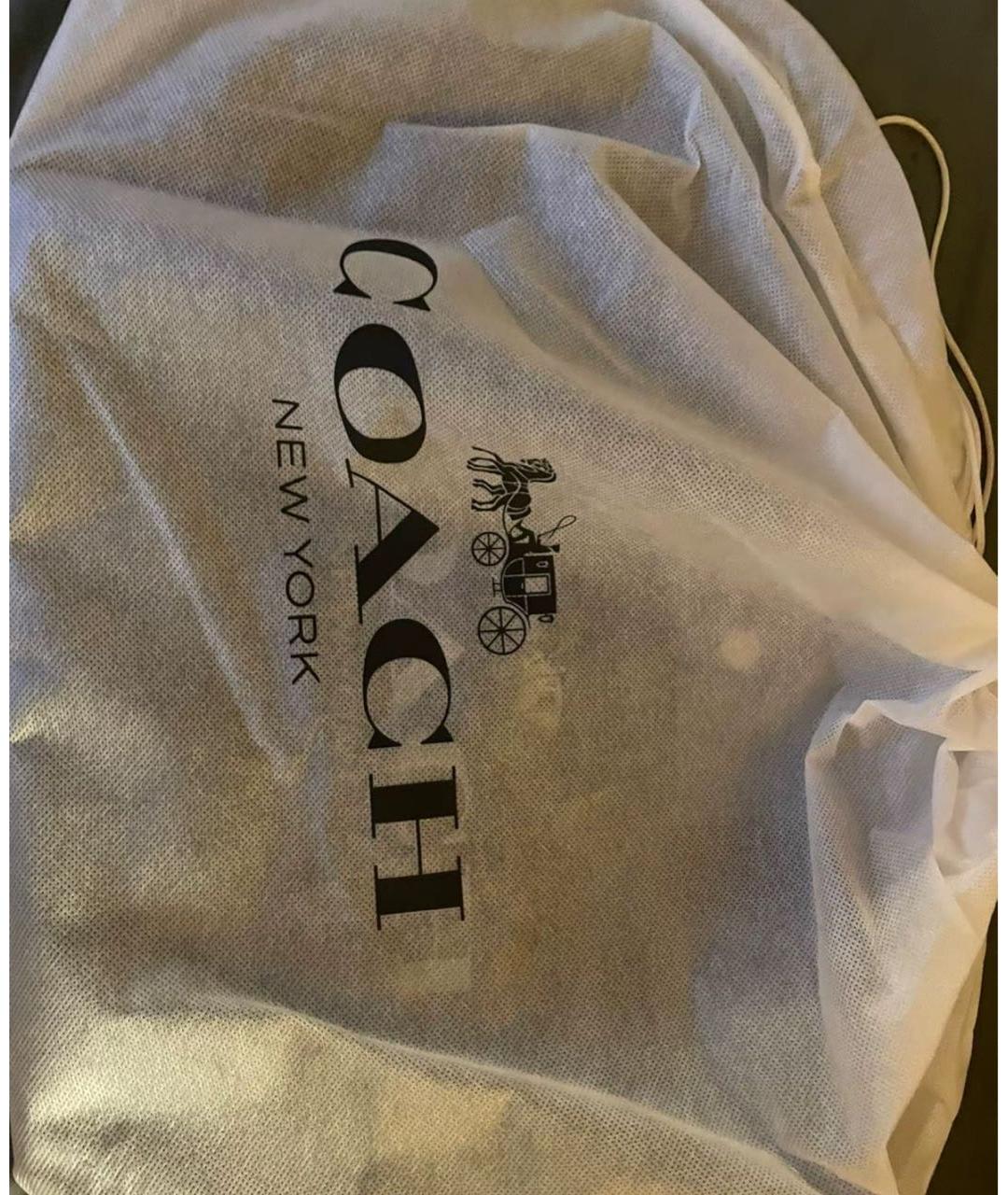 COACH Синяя деним сумка тоут, фото 7