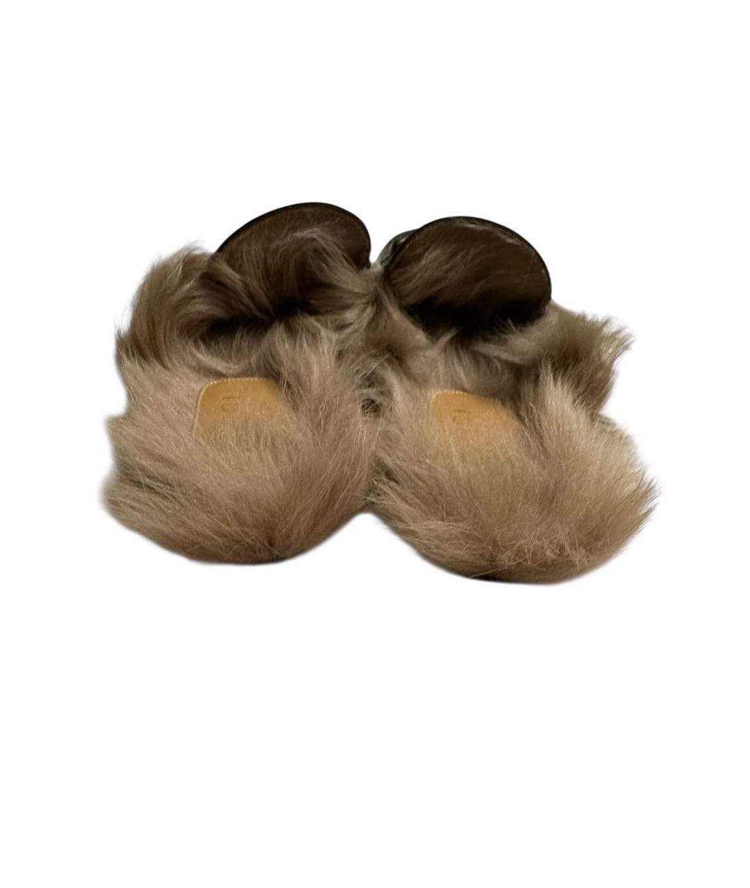 GUCCI Черные кожаные шлепанцы, фото 4