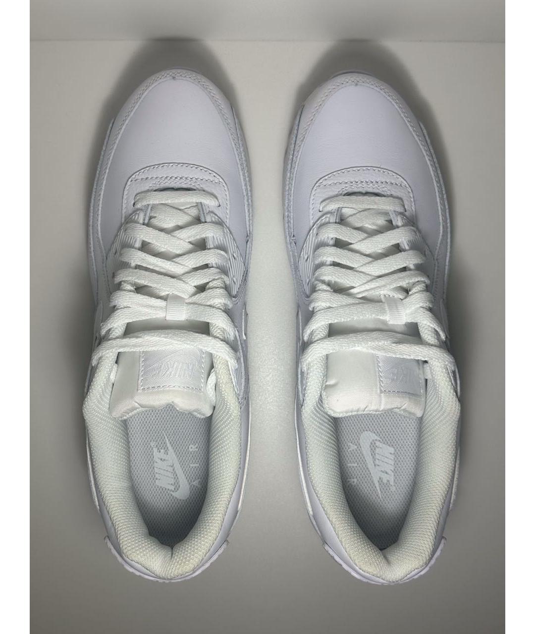 NIKE Белые кожаные низкие кроссовки / кеды, фото 4