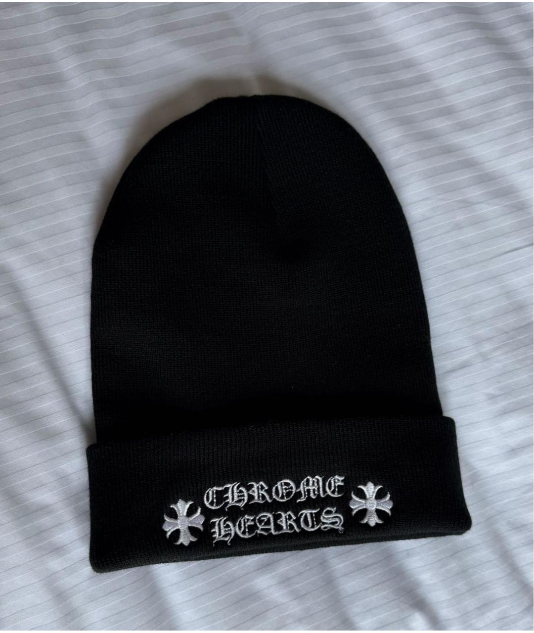 CHROME HEARTS Черная шапка, фото 5