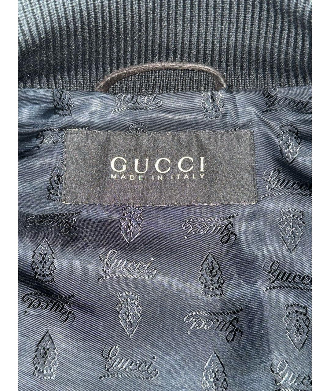 GUCCI Черная замшевая куртка, фото 3