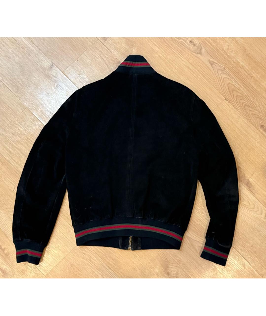 GUCCI Черная замшевая куртка, фото 2