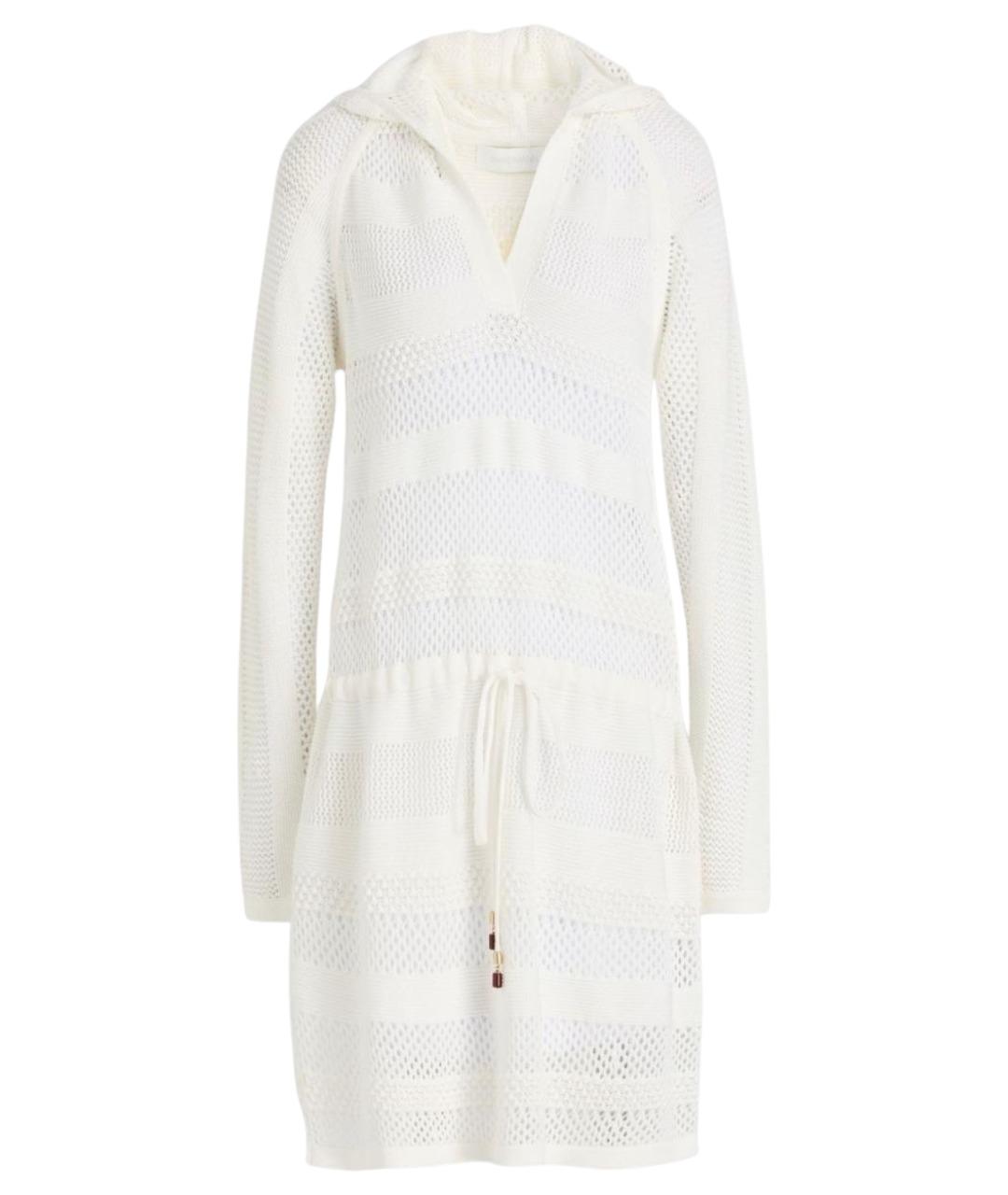 ZIMMERMANN Белое хлопковое коктейльное платье, фото 1