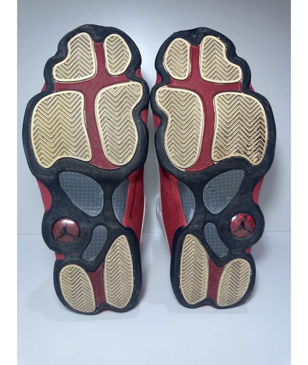 JORDAN Белые кожаные низкие кроссовки / кеды, фото 8