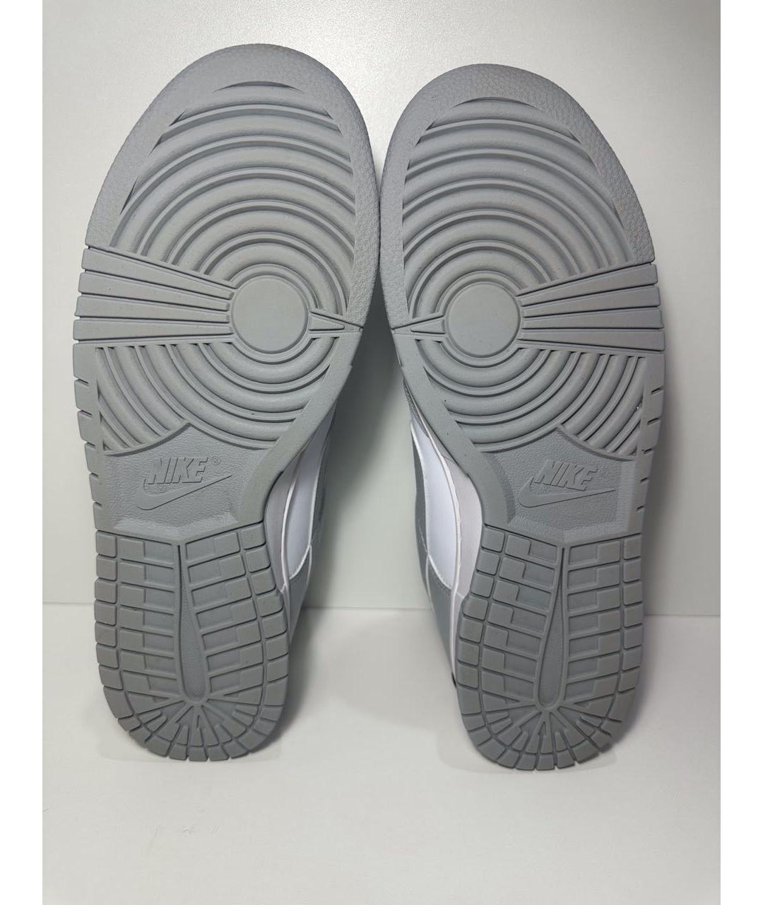 NIKE Серые кожаные низкие кроссовки / кеды, фото 8