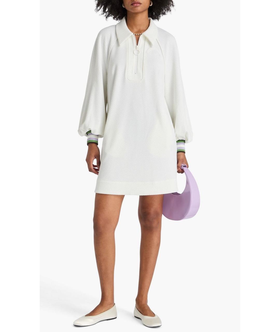 ZIMMERMANN Белое полиэстеровое коктейльное платье, фото 2