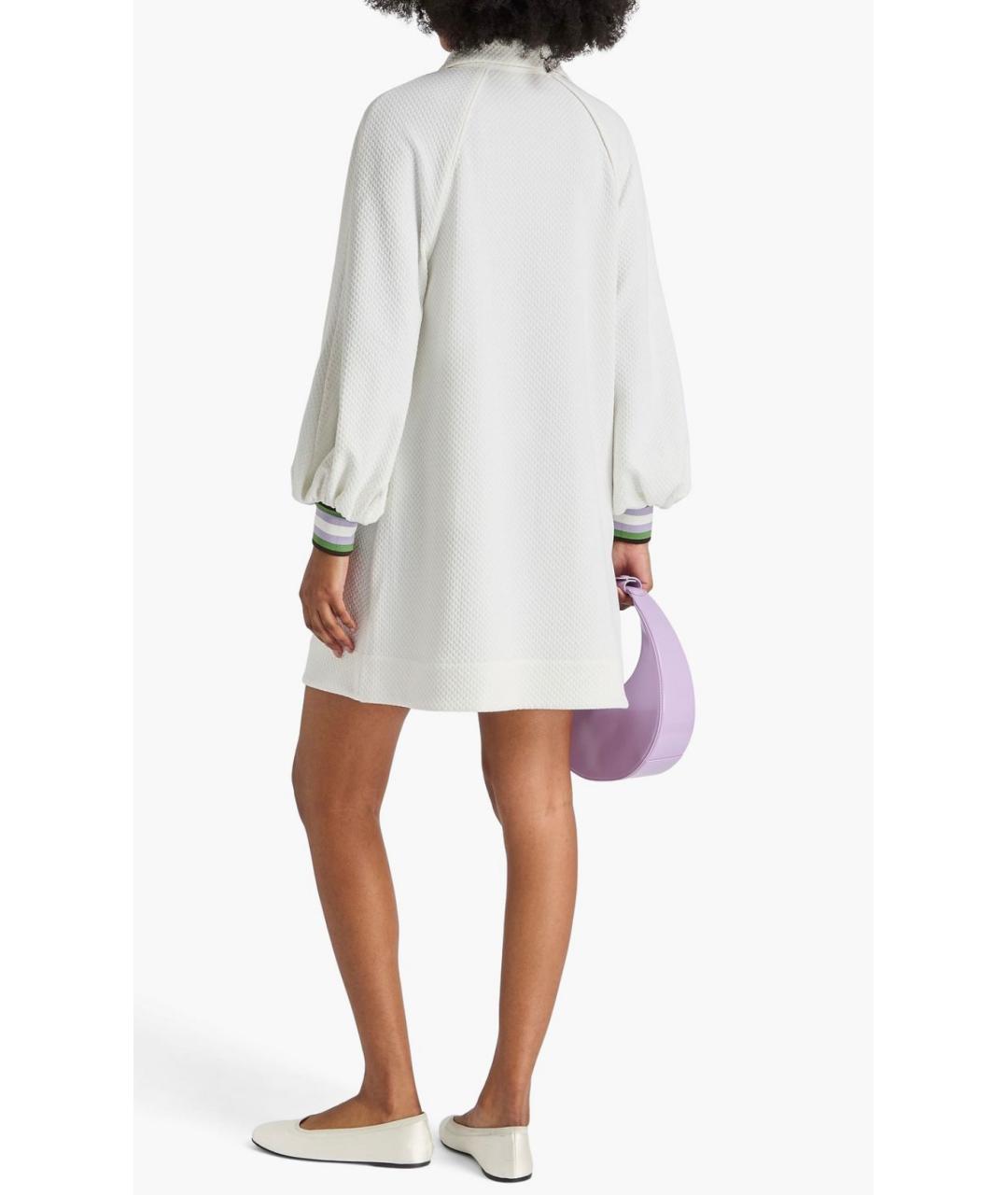 ZIMMERMANN Белое полиэстеровое коктейльное платье, фото 3