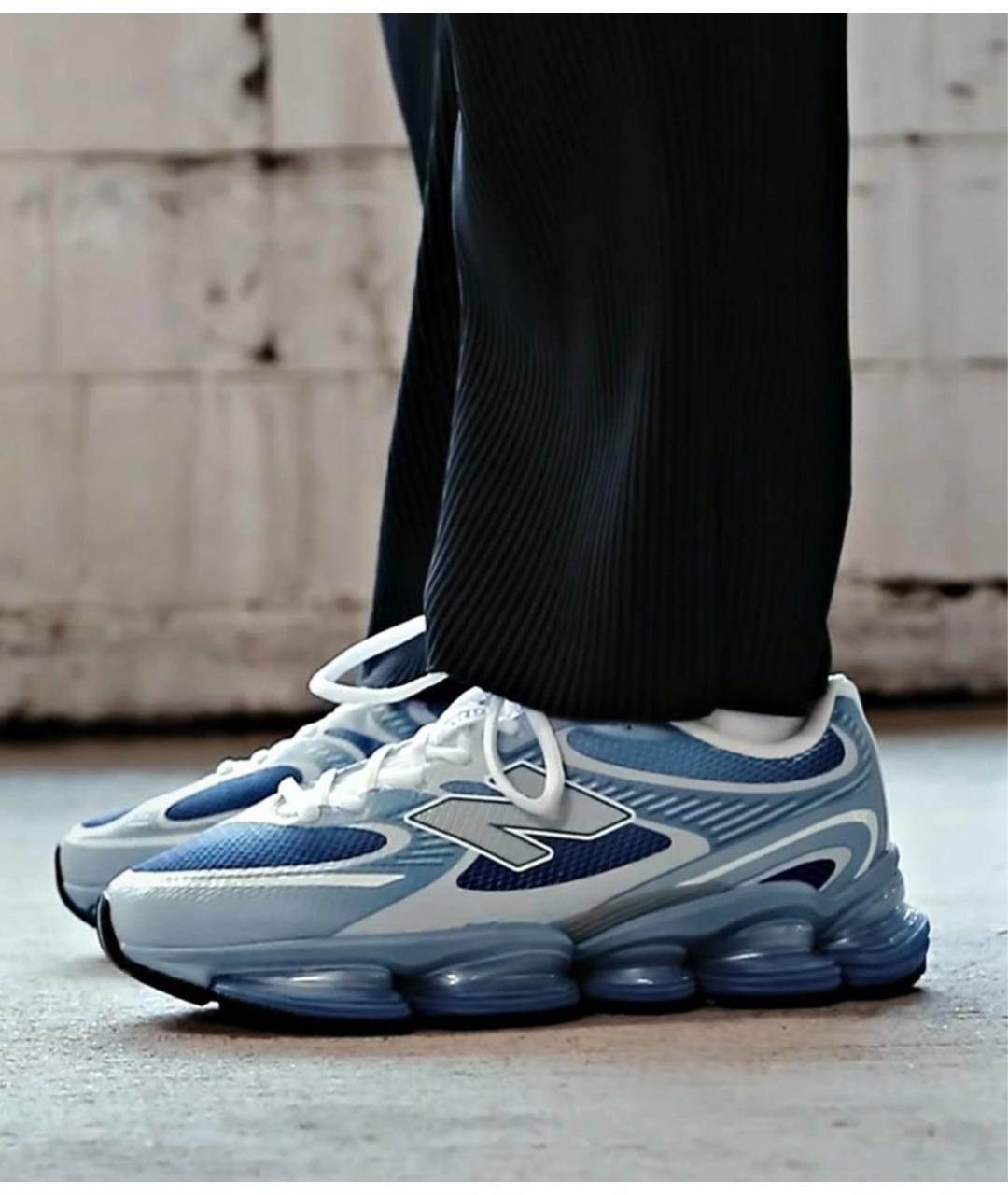 NEW BALANCE Голубые замшевые высокие кроссовки / кеды, фото 6