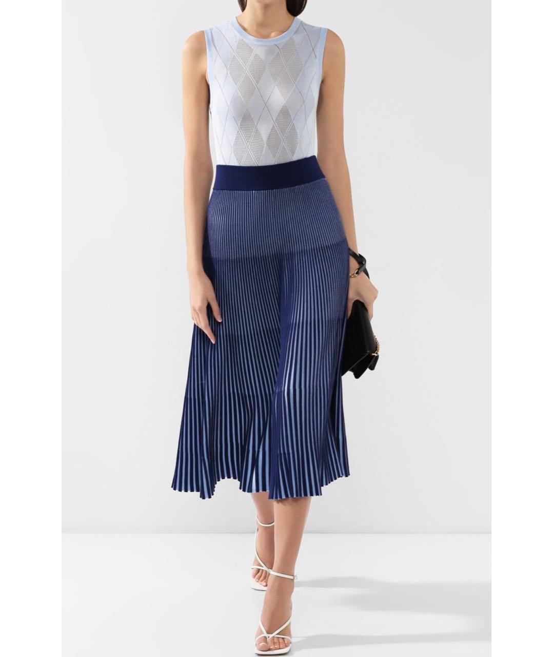 BURBERRY Голубой вискозный кардиган, фото 7